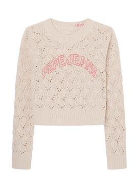 Camisola Pepe Jeans Nabila Beige para Menina