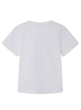 T-Shirt Pepe Jeans Juntos Branco para Menina
