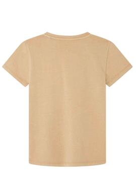 T-Shirt Pepe Jeans Jacco Beige para Menino