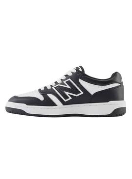 Sapatilhas New Balance 480 Branco Preto para Meninos