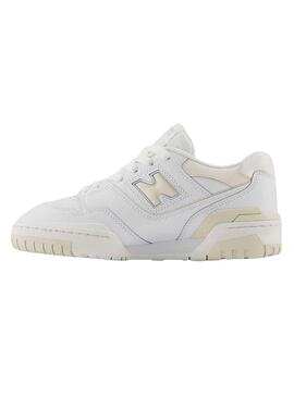 Sneakers New Balance 550 Branco Beige para Meninos