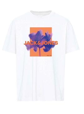 T-Shirt Jack & Jones Floral Branco para Menino