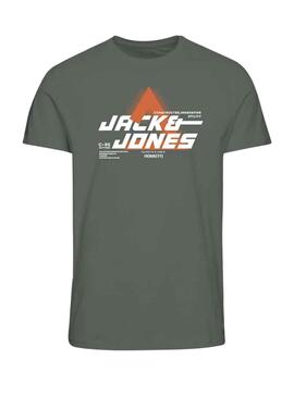 T-Shirt Jack & Jones Cofoto Verde para Menino