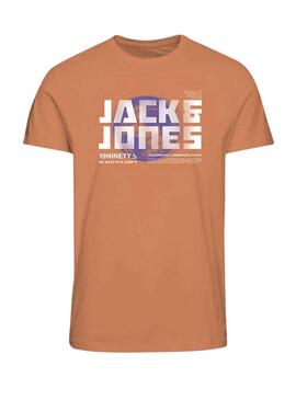T-Shirt Jack & Jones Cofoto Laranja Menino