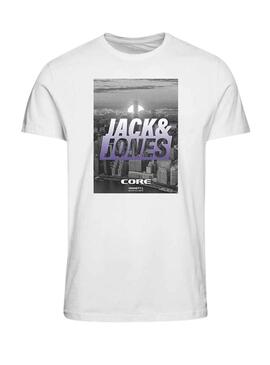T-Shirt Jack & Jones Photo Branco para Menino