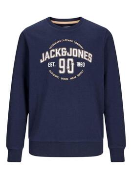 Sweat Jack & Jones Minds Azul Marinho para Menino