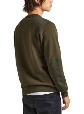 Sweat Pepe Jeans Ricardo Verde para Homem