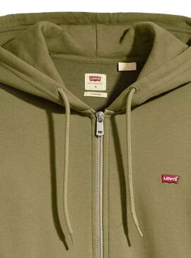 Sweat Levis Original Zip Verde para Homem