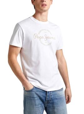 T-Shirt Pepe Jeans Craigton Branco para Homem