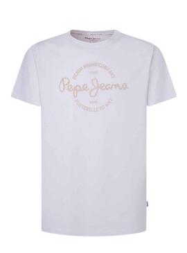 T-Shirt Pepe Jeans Craigton Branco para Homem