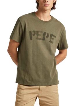 T-Shirt Pepe Jeans Rolf Verde para Homem