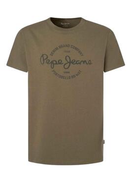 T-Shirt Pepe Jeans Craigton Verde4 para Homem