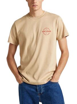 T-Shirt Pepe Jeans Craig Tostado para Homem