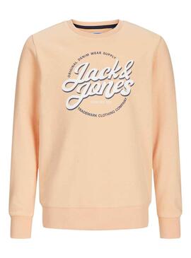 Sweat Jack & Jones Minds Laranja para Menino