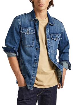 Overshirt Pepe Jeans Luka Denim para Homem