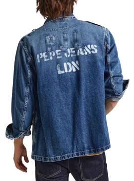 Overshirt Pepe Jeans Luka Denim para Homem