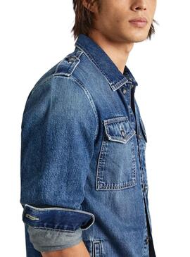 Overshirt Pepe Jeans Luka Denim para Homem