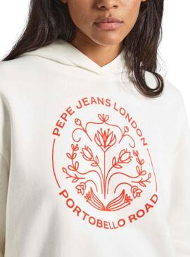 Sweat Pepe Jeans Haria Branco para Mulher