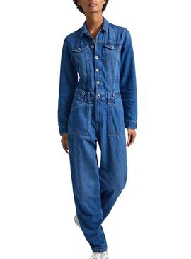 Jumpsuit Largo Pepe Jeans Denim para Mulher