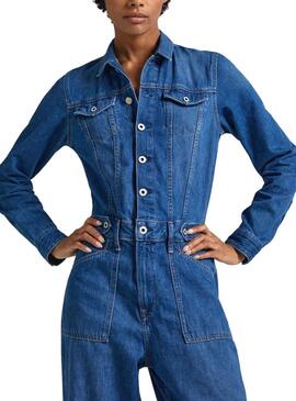 Jumpsuit Largo Pepe Jeans Denim para Mulher