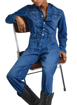 Jumpsuit Largo Pepe Jeans Denim para Mulher