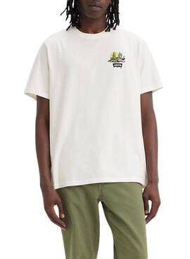 T-Shirt Levi's Cacti Club Beige para Homem