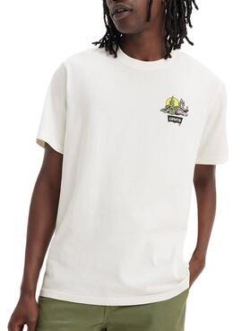 T-Shirt Levi's Cacti Club Beige para Homem