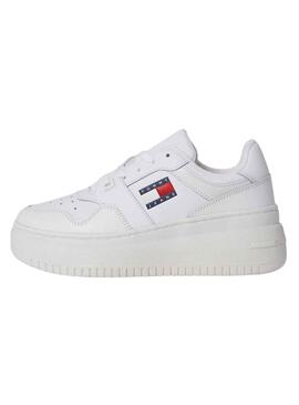 Sapatilhas Tommy Jeans Retro Cesta Branco Mulher