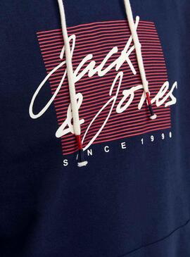 Sweat Jack & Jones Suor Zuri Azul Marinho Homem