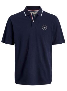 Polo Jack & Jones Blushield Azul Marinho para Homem