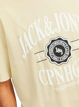 T-Shirt Jack & Jones Lucca Amarelo para Homem