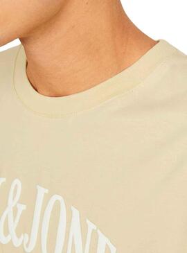 T-Shirt Jack & Jones Lucca Amarelo para Homem