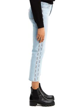 Jeans Levis 501 Crop Dibs Mulher