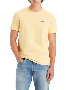 T-Shirt Levi's Original Housemark Amarelo Homem