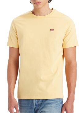 T-Shirt Levi's Original Housemark Amarelo Homem