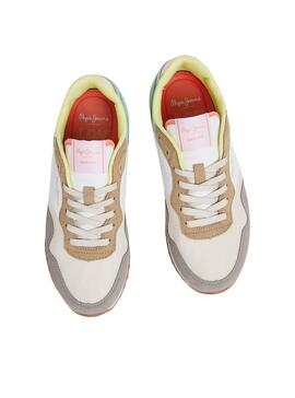 Sapatilhas Pepe Jeans London Urbano Cinza para Mulher