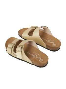 Sandálias Pepe Jeans Oban Classic Dourado Mulher