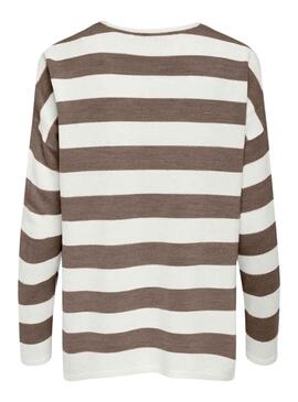Camisola Only Amália Listras Marrom para Mulher