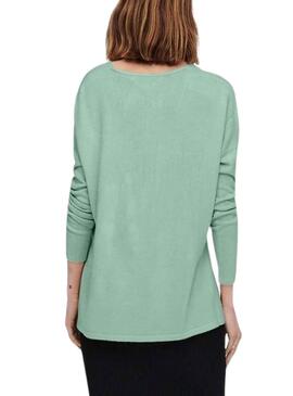 Camisola Only Amália Verde V-Neck Verde Mulher