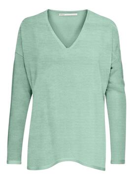 Camisola ONLY Amalia Verde Decote em V Verde Feminino