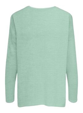 Camisola ONLY Amalia Verde Decote em V Verde Feminino
