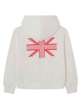 Sweat Pepe Jeans Narni Branco para Menina