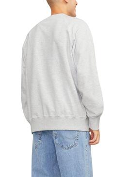 Sweat Jack & Jones Marca Lucca Cinza Homem