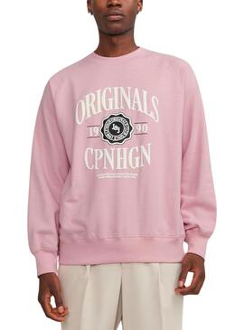 Sweat Jack & Jones Marca Lucca Rosa Homem