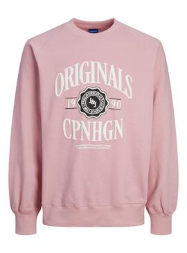 Sweat Jack & Jones Marca Lucca Rosa Homem