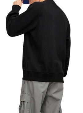 Sweat Jack & Jones Lucca Crew Preto Homem