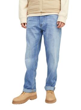 Calças Jeans Jack & Jones Chris Azul Homem