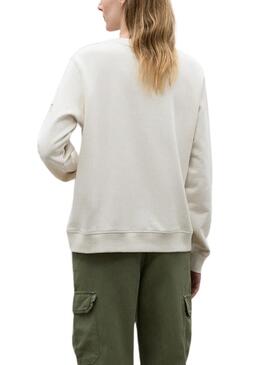 Sweat Ecoalf Efeso Branco para Mulher