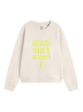 Sweat Ecoalf Efeso Branco para Mulher