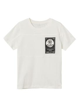 T-Shirt Name It Dolasse Beige para Menino